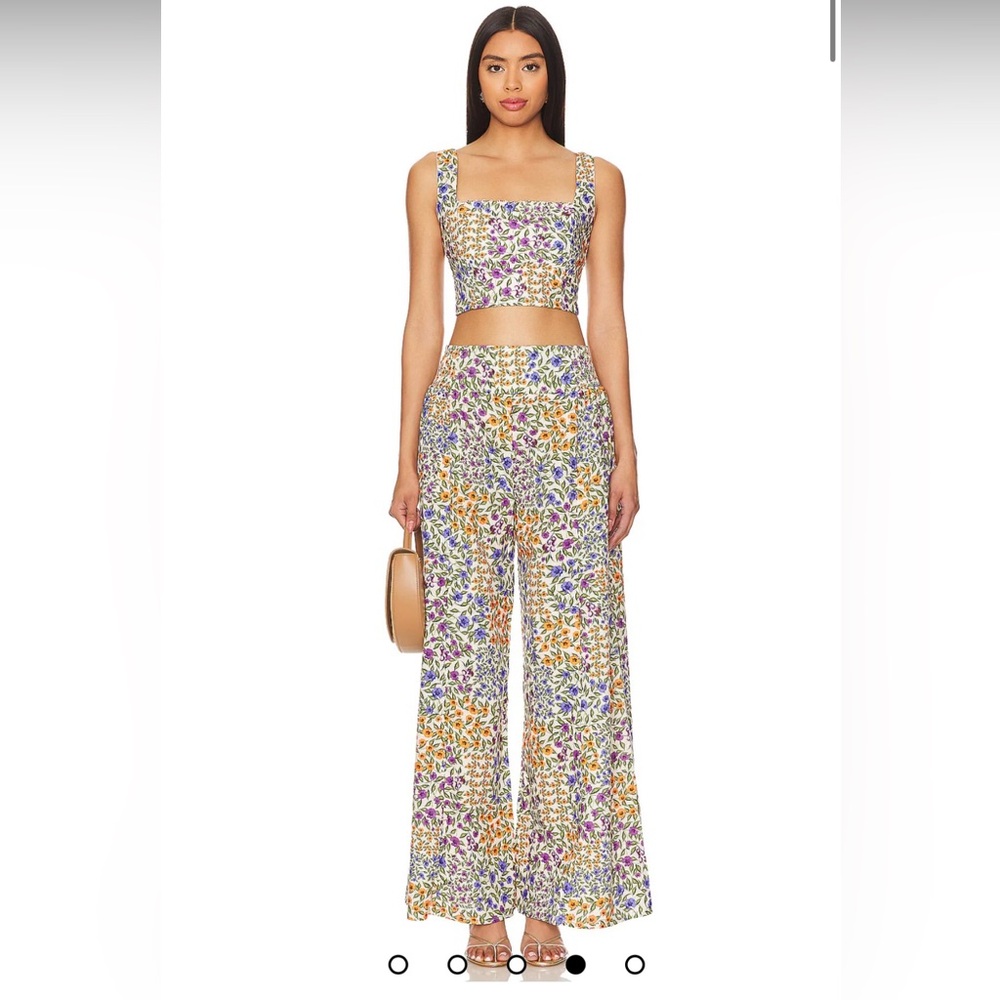 Agua Bendita Kosia Floral Crop Top